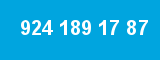 924 189 17 87